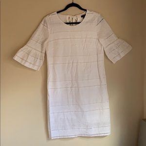 J. Crew white eyelet shift dress